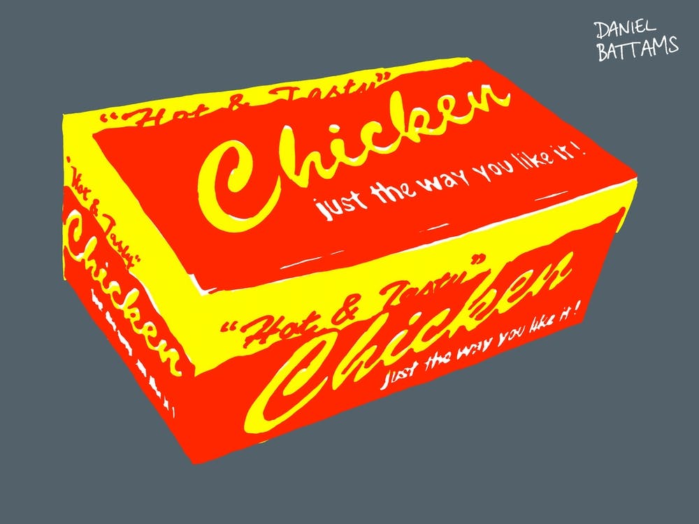 London Chicken Box On Tarmac