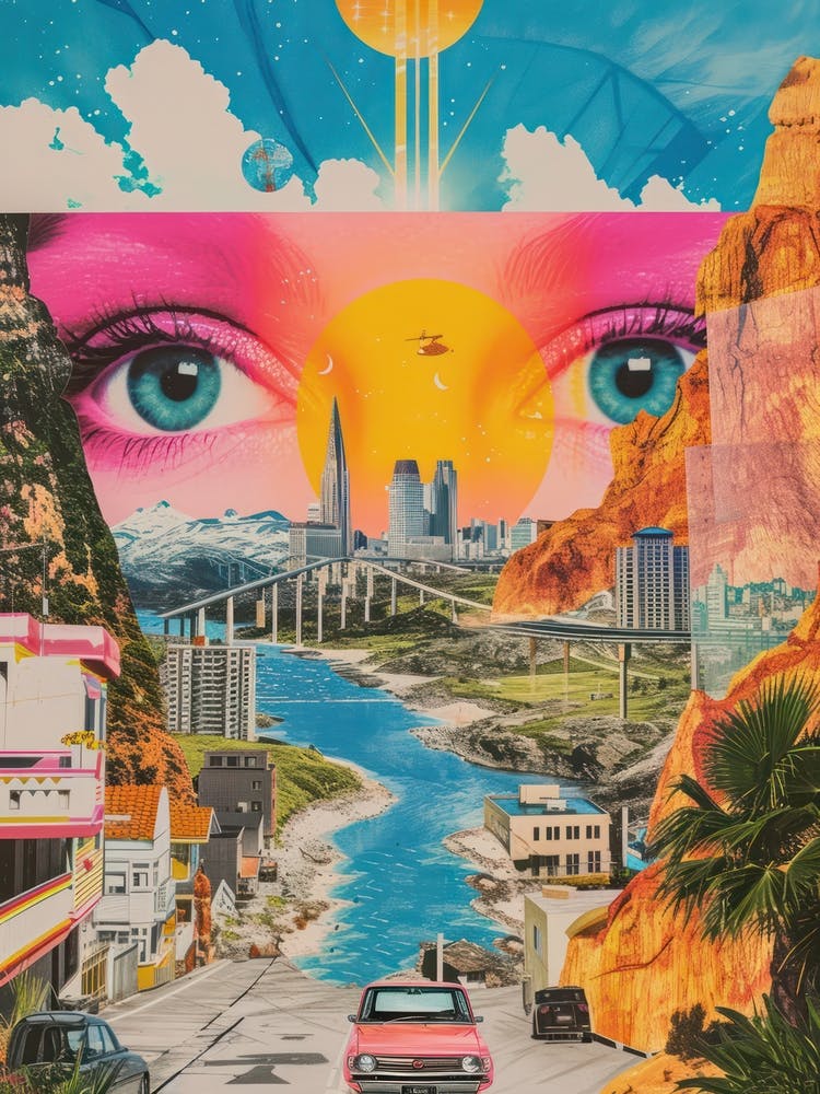 Sweden   Retro Collage Style 1
