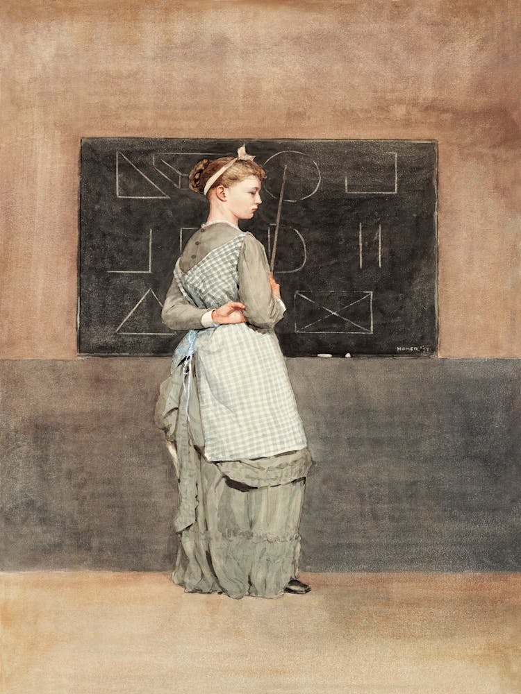 Blackboard (1877), Winslow Homer