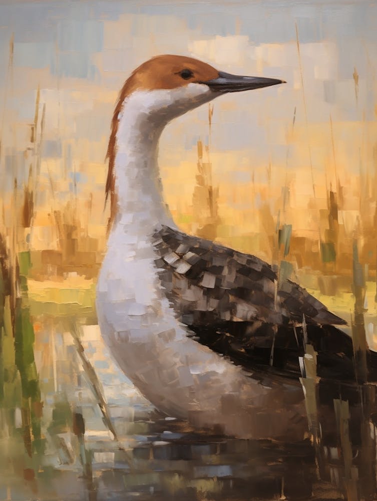 Bird Painting Loon 4