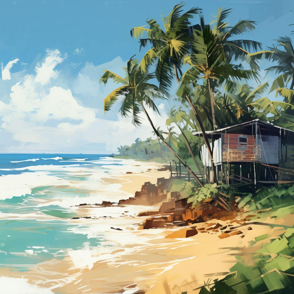 Sri Lanka Beach Painting