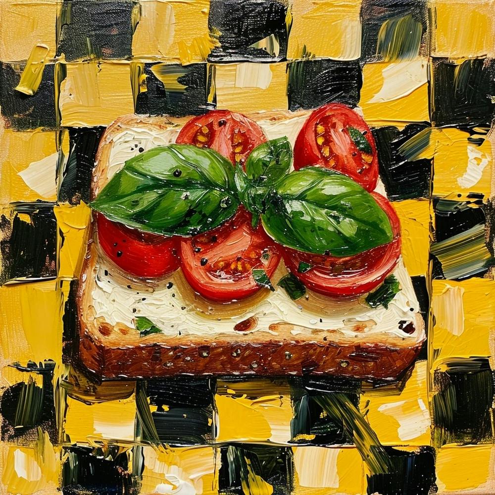 Bruscetta Yellow Checkboard