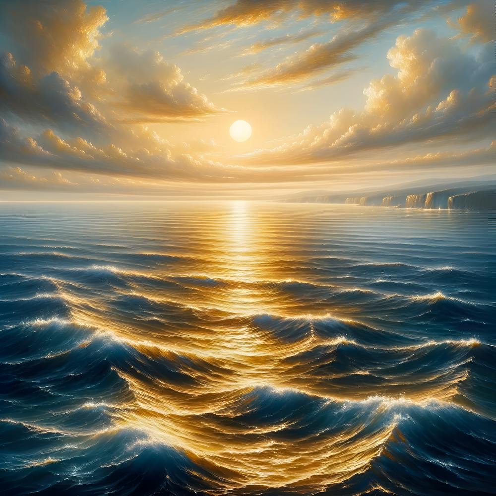 Coucher de Soleil sur l'Océan