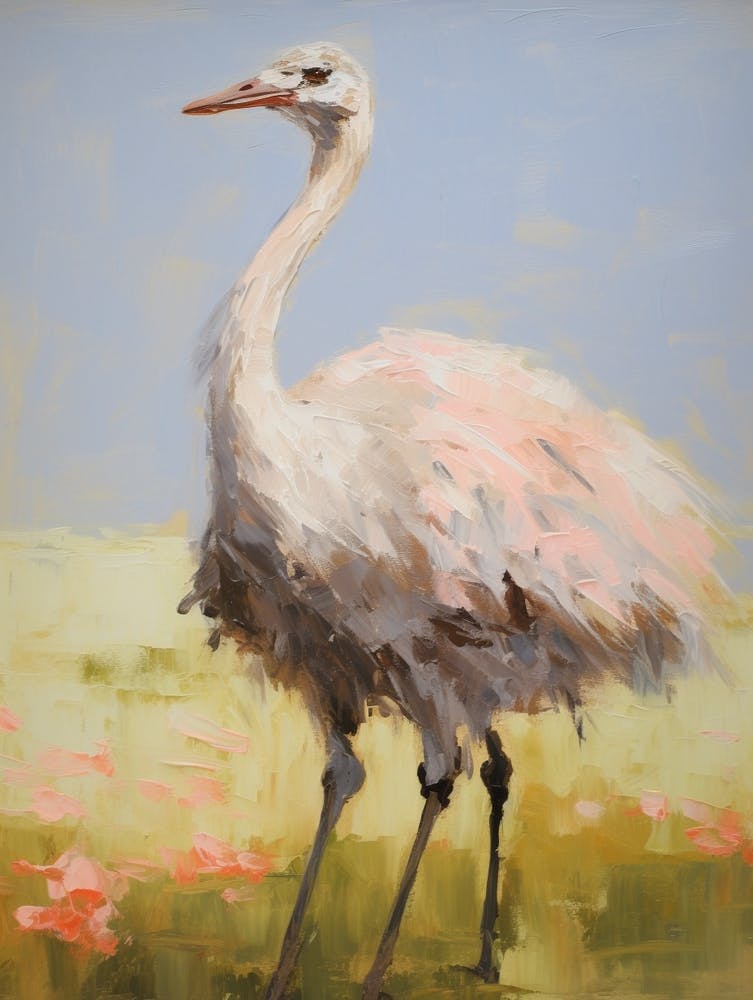 Bird Painting Ostrich 4