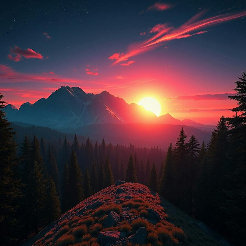 Sunset In The Mountains 55