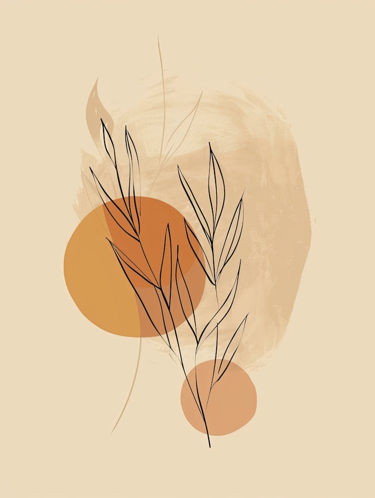 Oslo Botanical Garden Boho Line Art