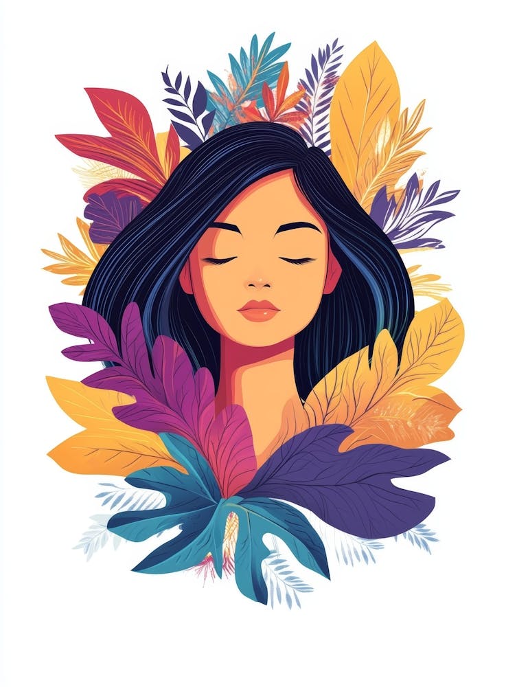 Girl With Leaves 22