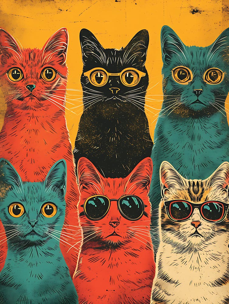 Katzen Mit Sonnenbrillen