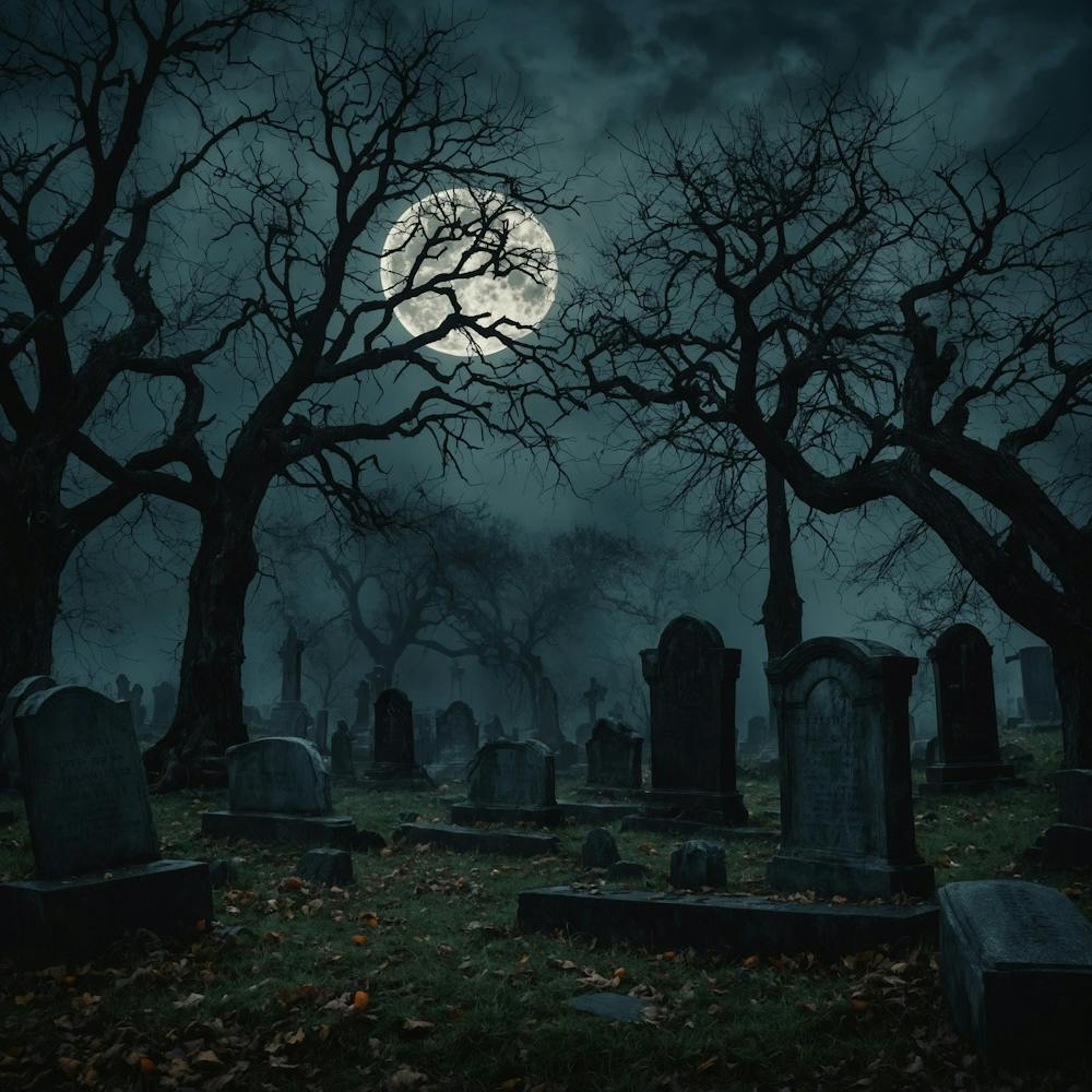 Realistic Creepy Halloween Background