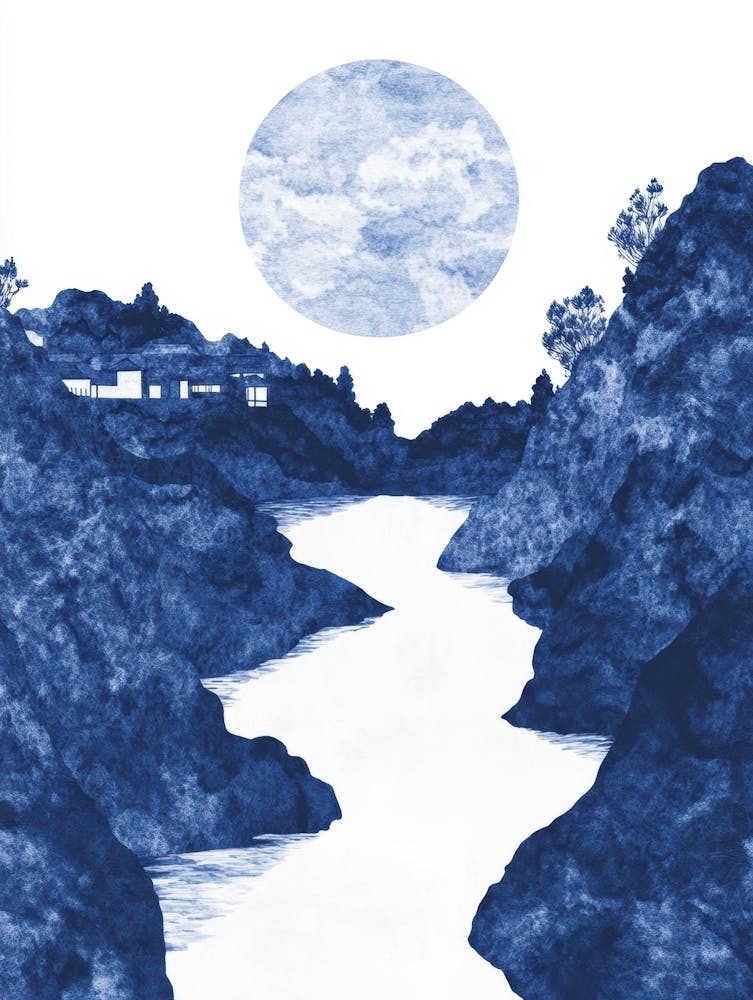 Moonlight Over The River