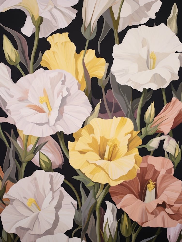 Lisianthus 4 Flower Painting