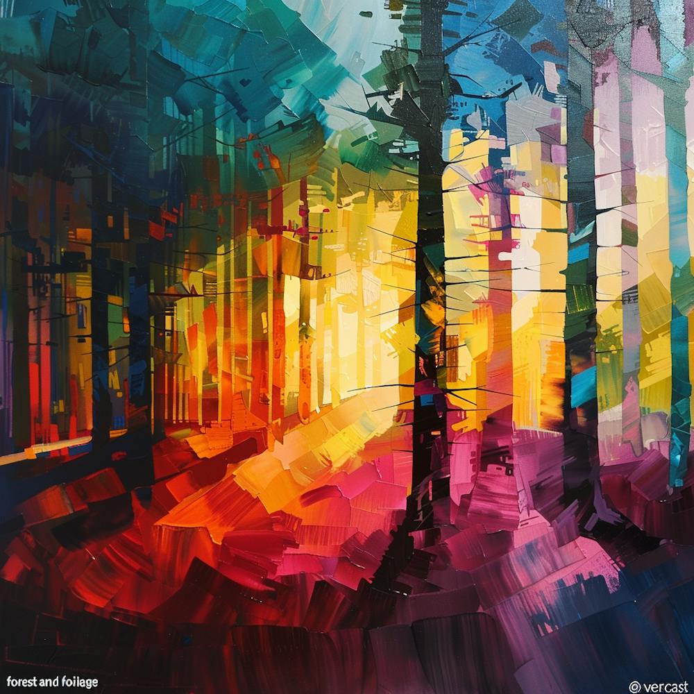 Sunrise In The Forest