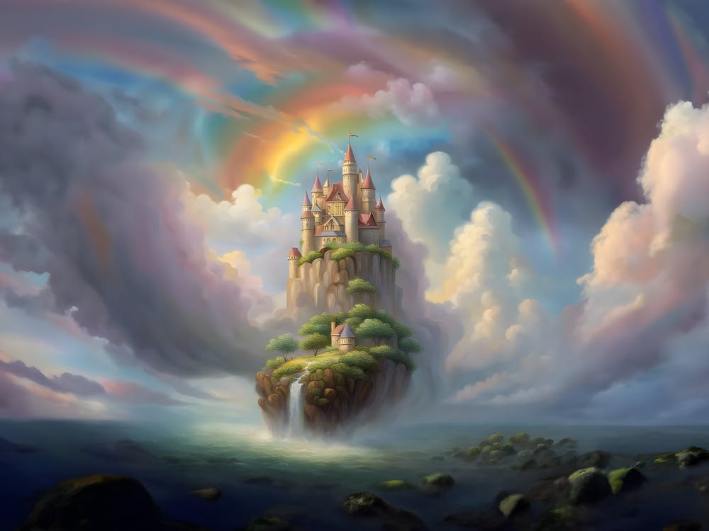 Rainbow Cloud Castle