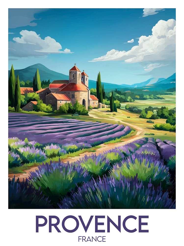 Reiseposter Provence