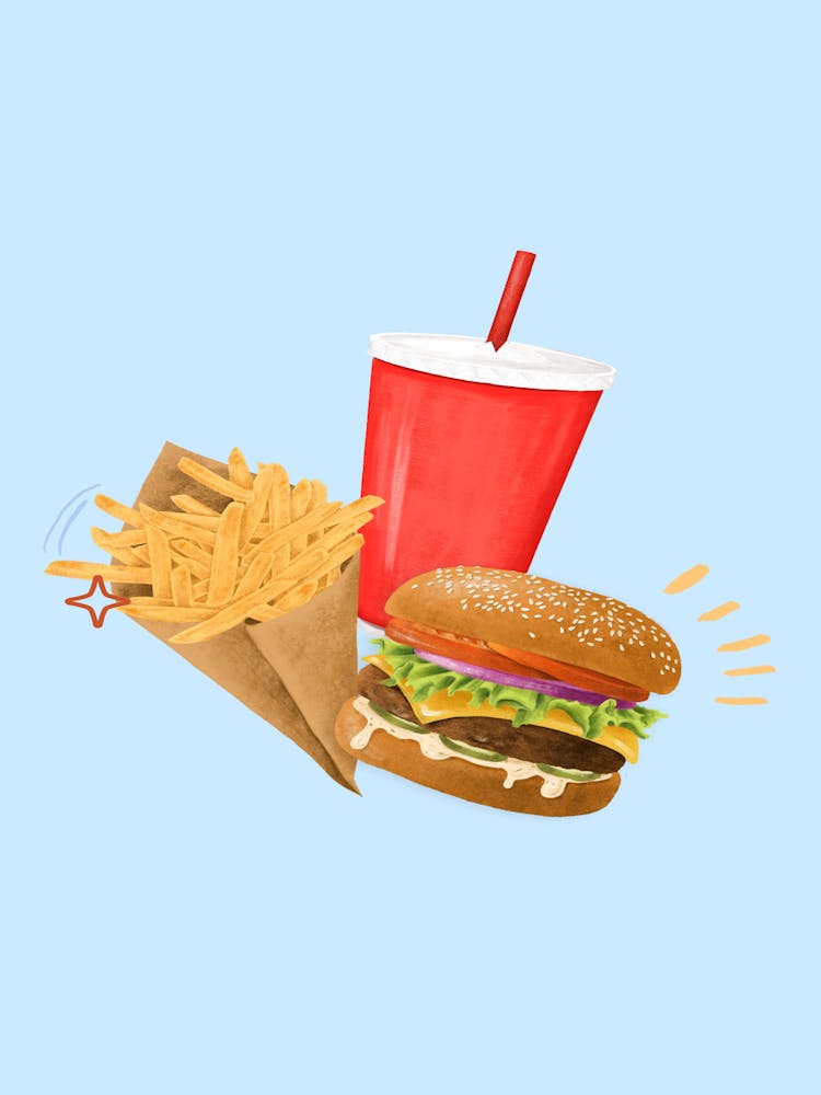 Burger And Fries