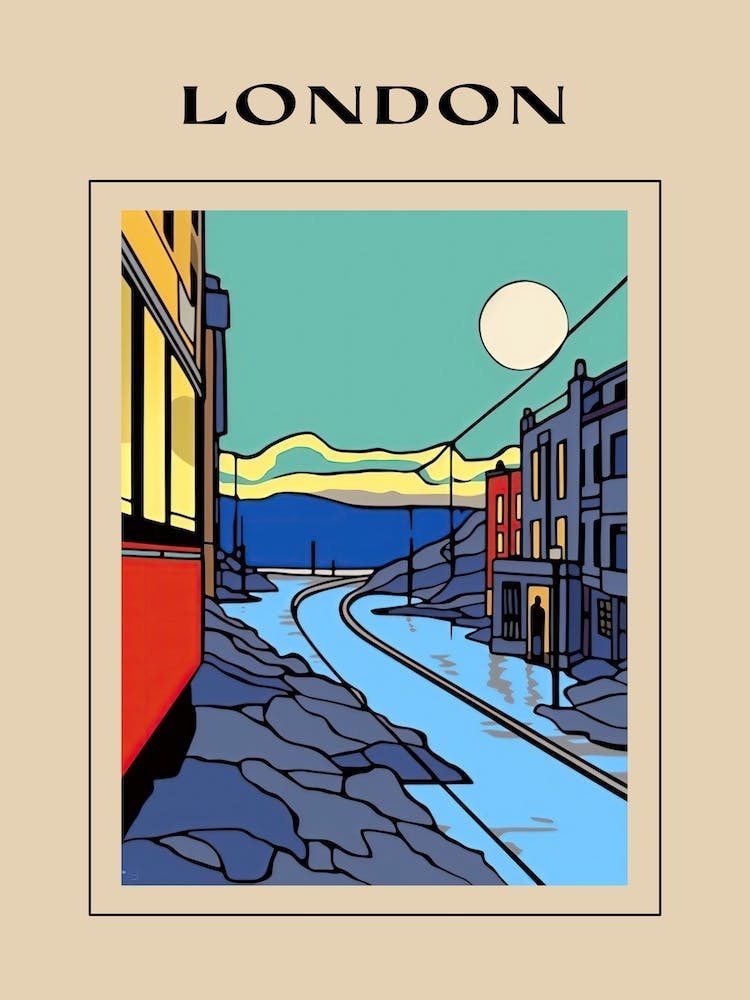Minimal Design Style Of London, United Kingdom 3 Poster