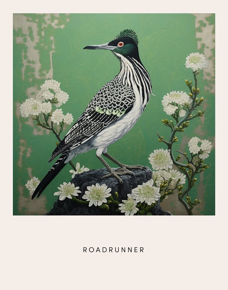 Ohara Koson inspiriertes Vogelgemälde Wegekuckuck 2 Poster