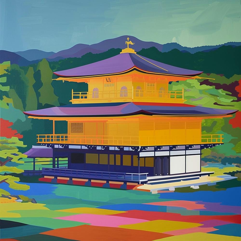 Colourful Gardens Ginkaku Ji  Temple Japan 8