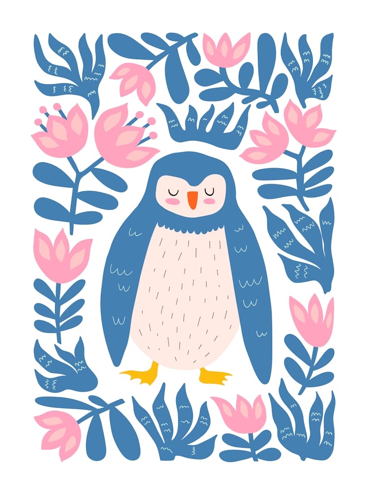 Nursery Abstract Owl Animal