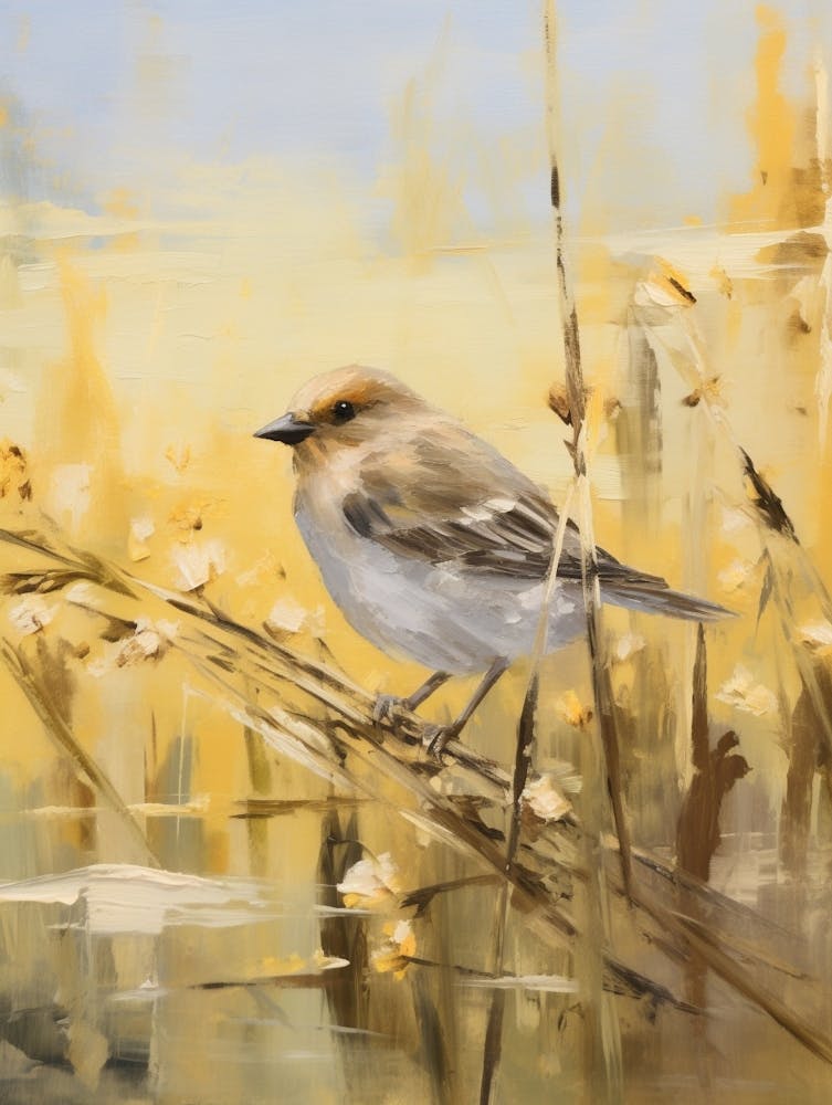 Bird Painting Cowbird 1