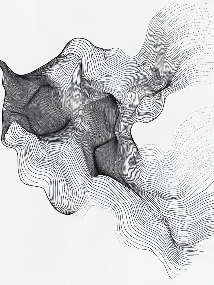 Abstract Wave Drawing 2