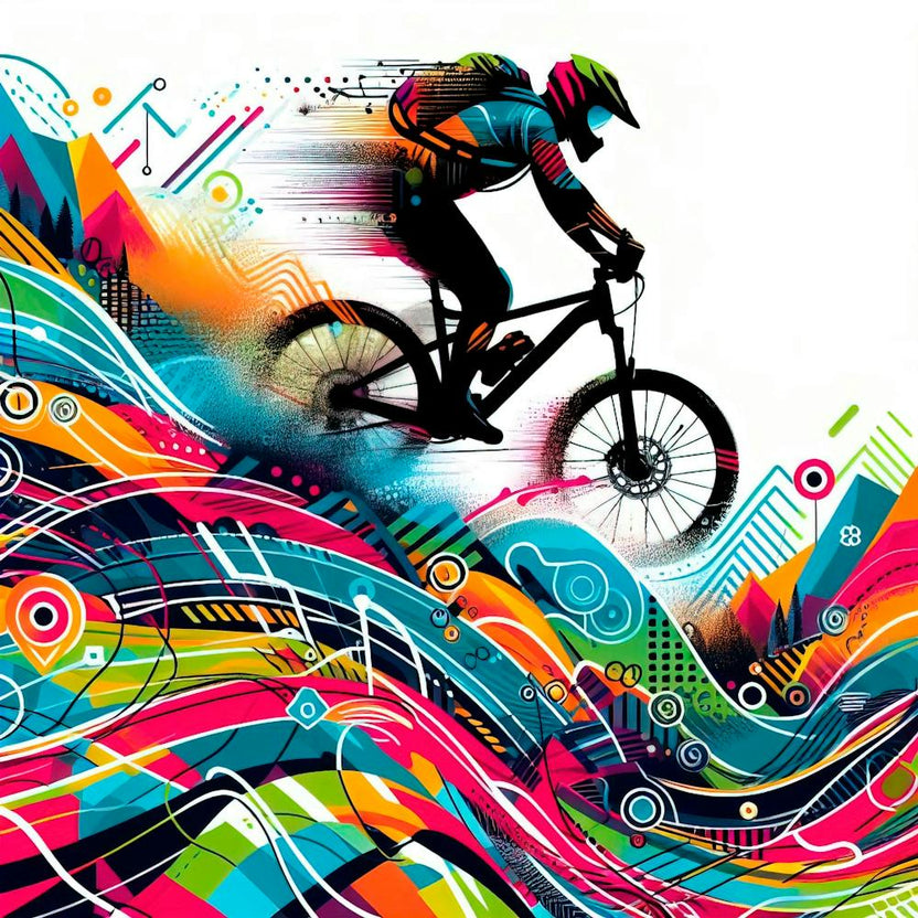 Abstract Mountain Bike