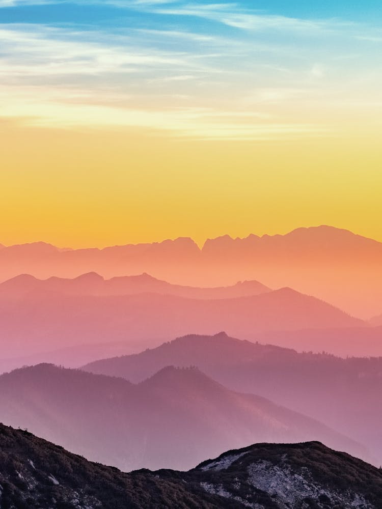 Sunrise Over Mountains