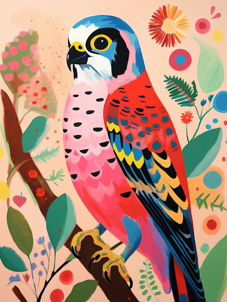 Pink Scandi American Kestrel 1