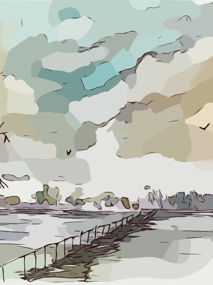 Sketch Of A Pier