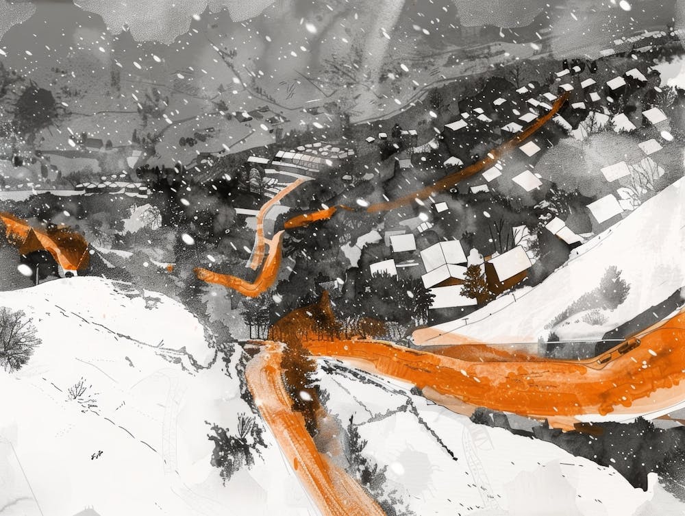 City In Winter