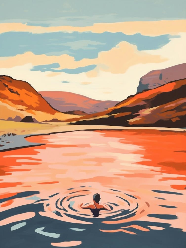 Wild Swimming At Malham Tarn Yorkshire 3