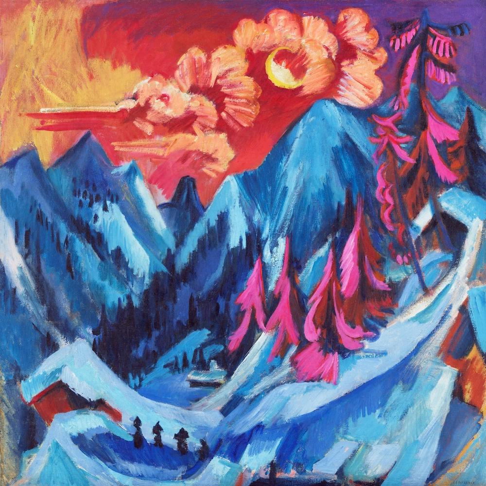 Winter Landscape In Moonlight, Ernst Ludwig Kirchner