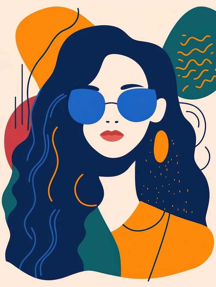 Frau mit Sonnenbrille 2