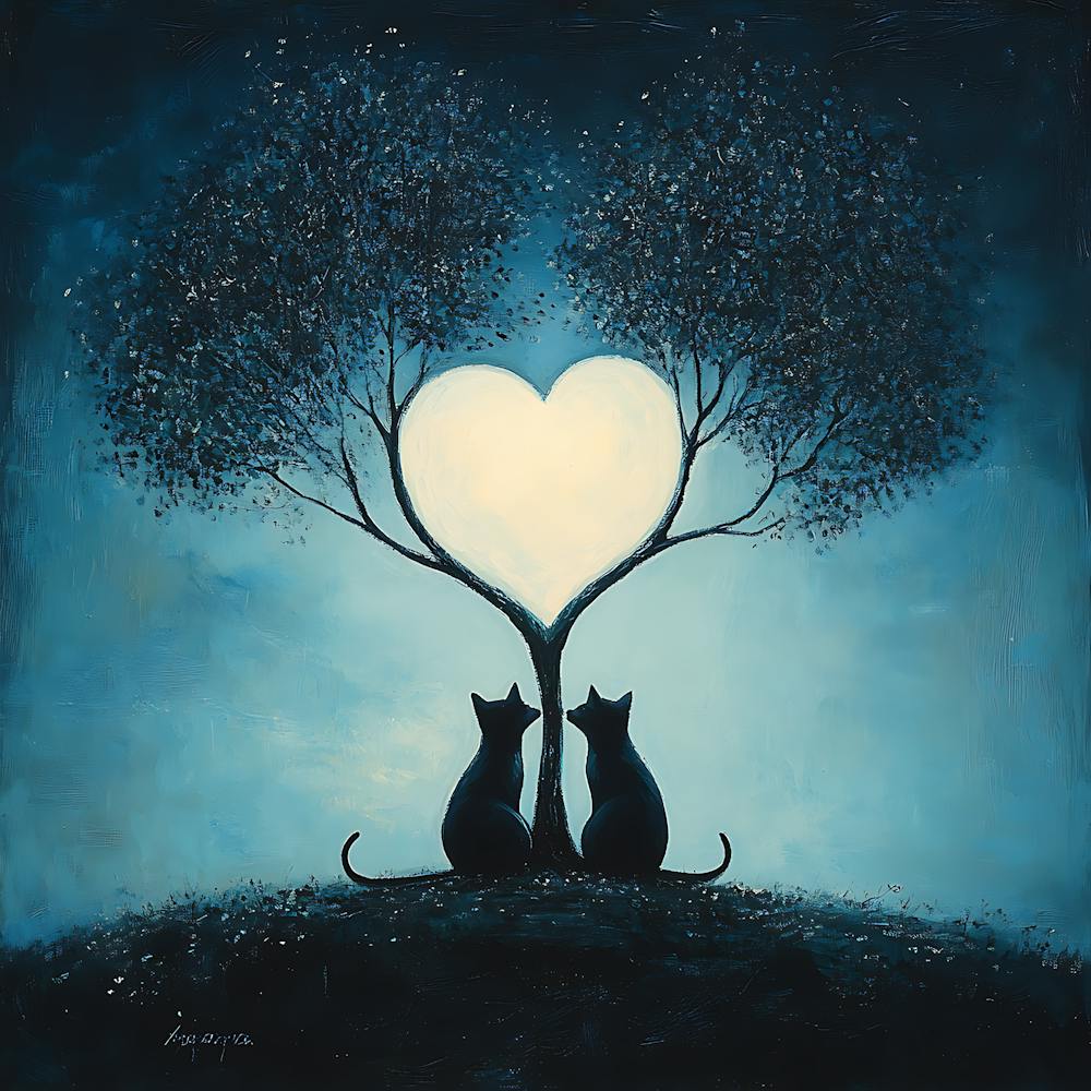 Dreamy Surrealism Cat 6
