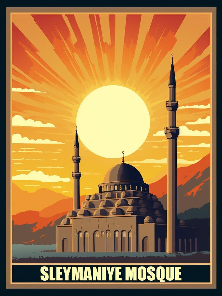 Sleymaniye Mosque Art Deco 3