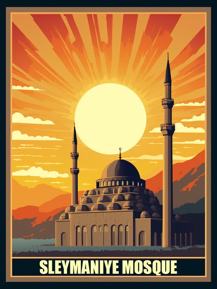 Sleymaniye Mosque Art Deco 3