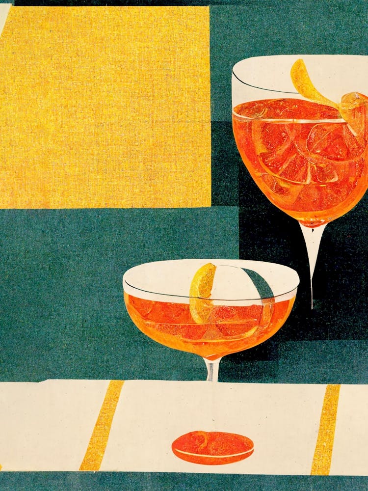 Cocktail Hour 70s Abstract