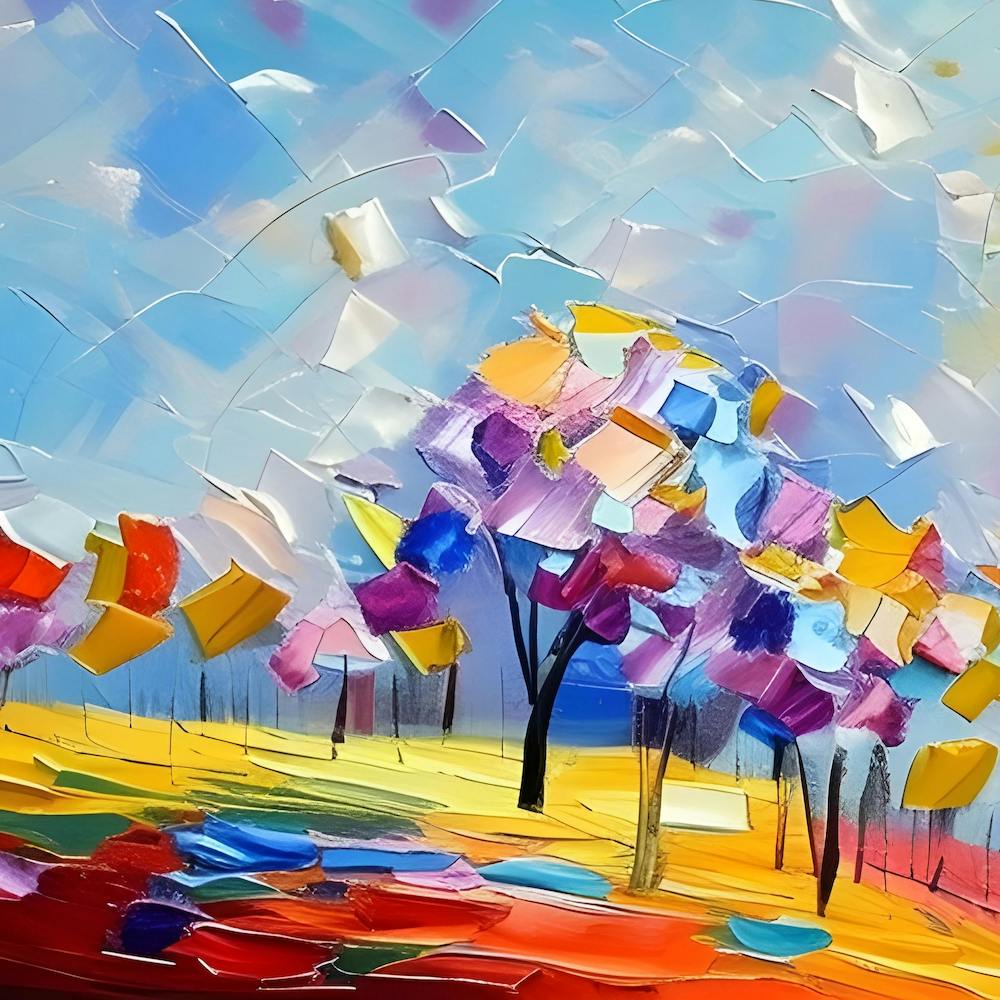 Peinture Abstraite Colorée D'une Journée D'été - Ne Serait-ce Pas Agréable ? 2