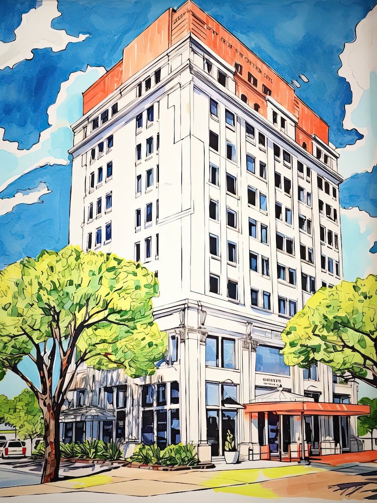 The Post Oak Hotel At Uptown Houston   Houston, Texas   Resort Storybook Illustration 3