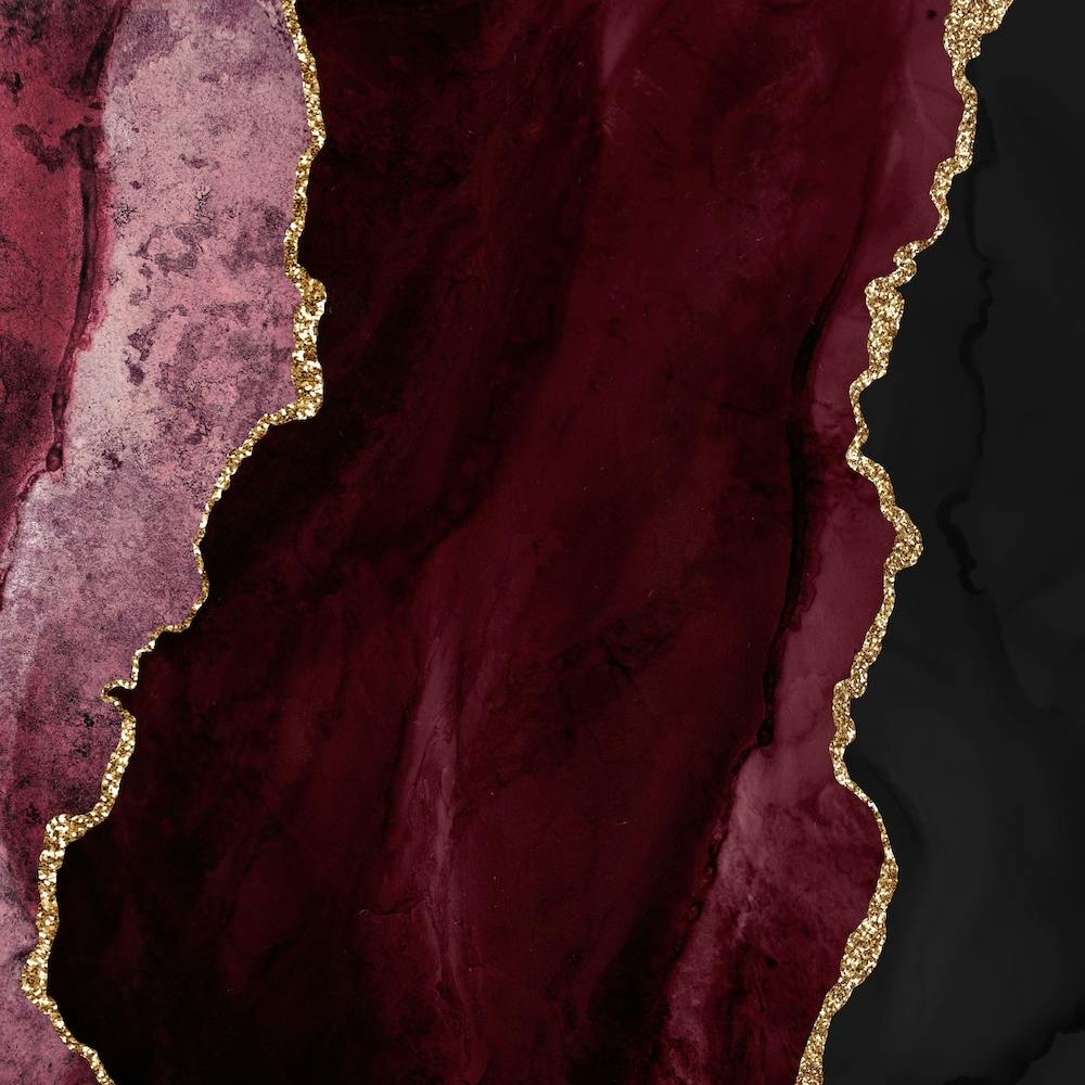 Burgundy & Gold Agate Texture 01