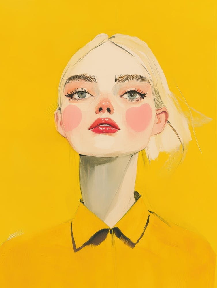 Portrait Of A Woman In Yellow