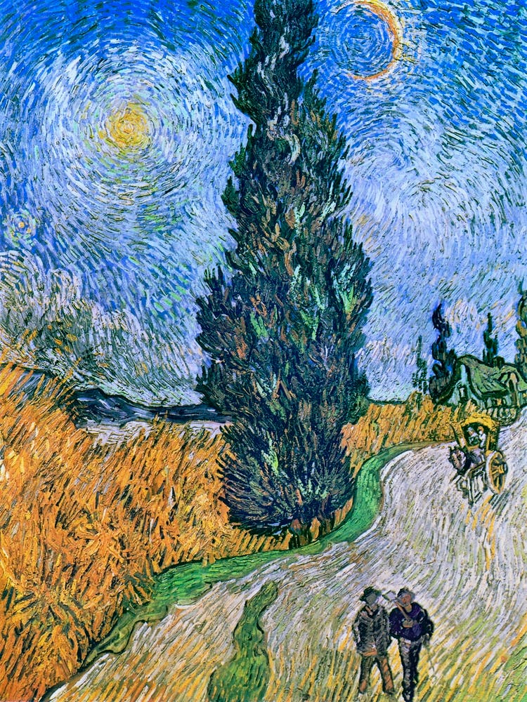 Road With Cypress And Star (1890), Vincent Van Gogh