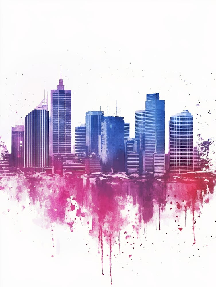 Sydney Skyline Canvas Art