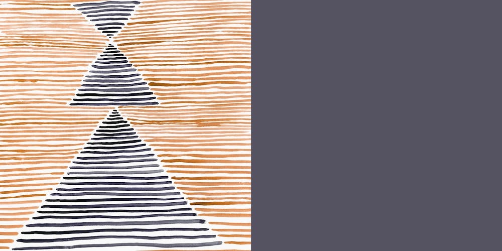 Rosario Watercolor In Burnt Orange