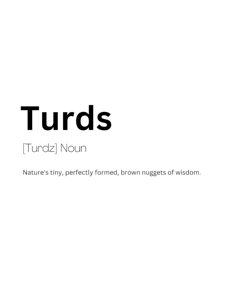 Turds Definition Meaning