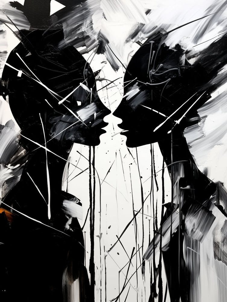 Communication Abstract Black And White 2