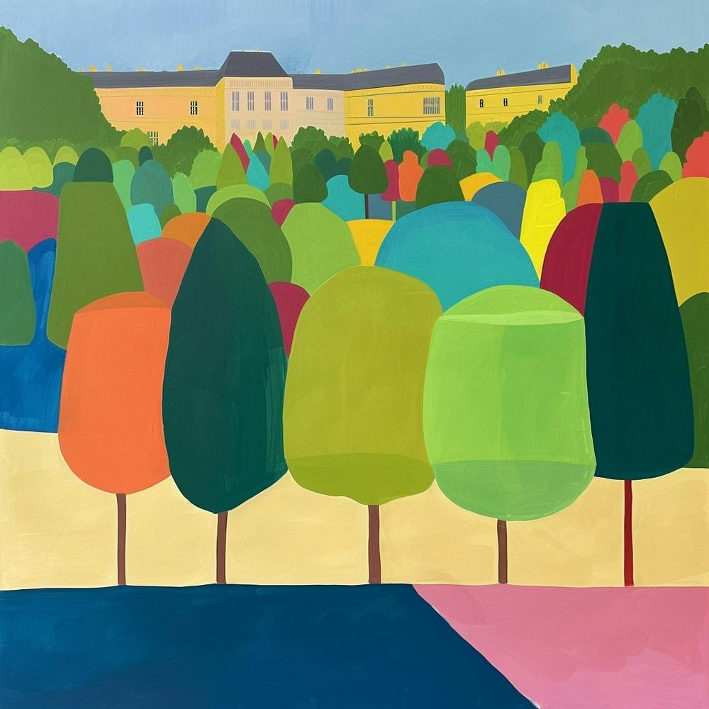 Colourful Gardens Tuileries Garden France 2