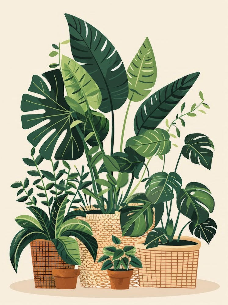 Tropical Plants In Pots