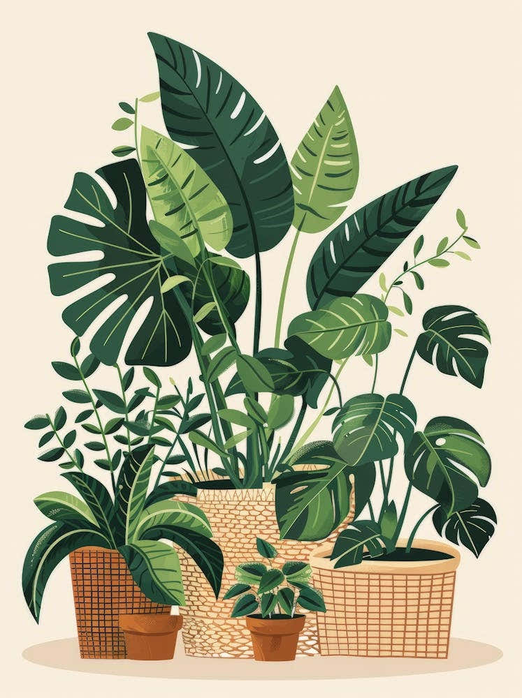 Tropical Plants In Pots