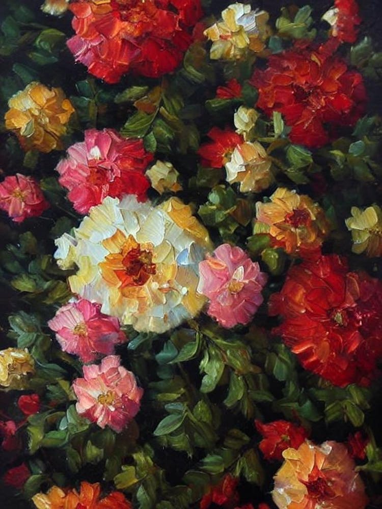 Cypress 2 Still Life Oil Painting Flower